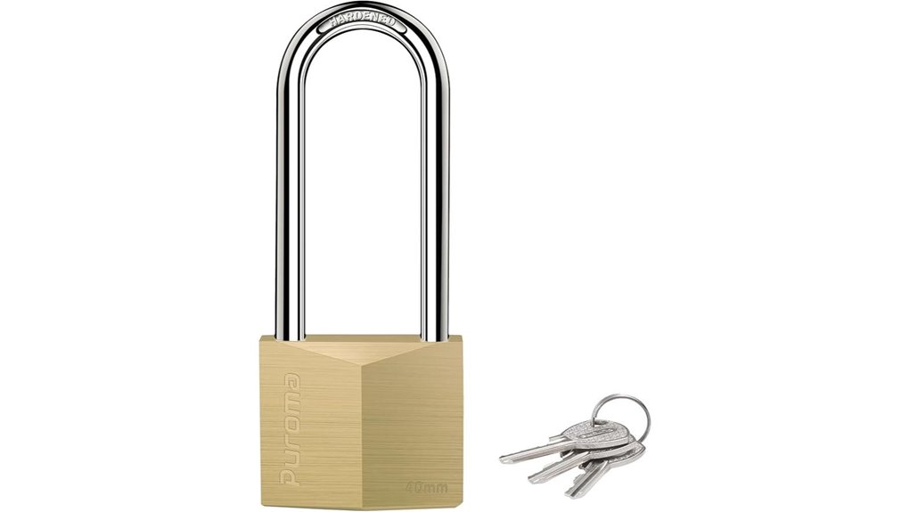 puroma waterproof brass padlock