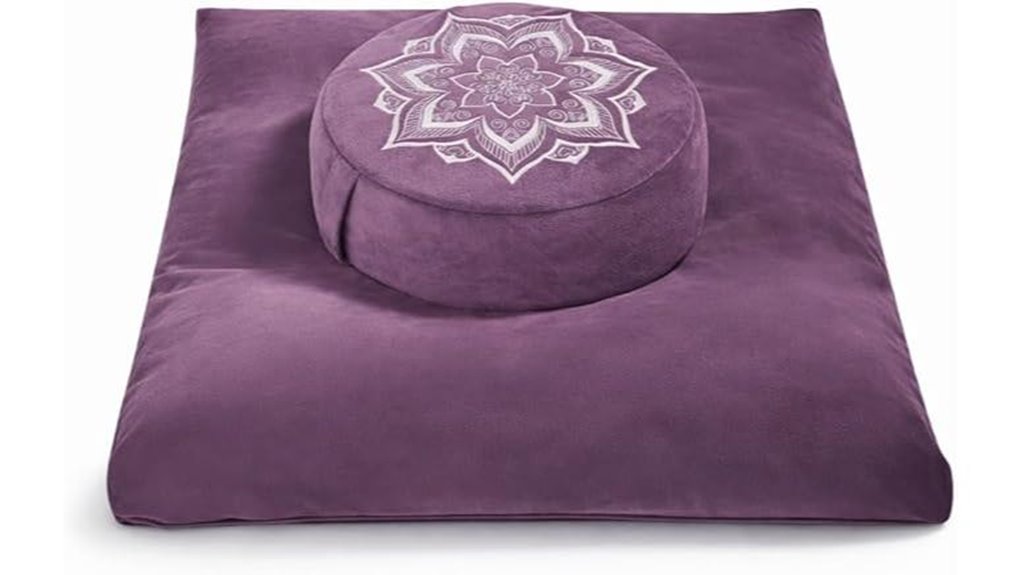 purple buckwheat meditation pair