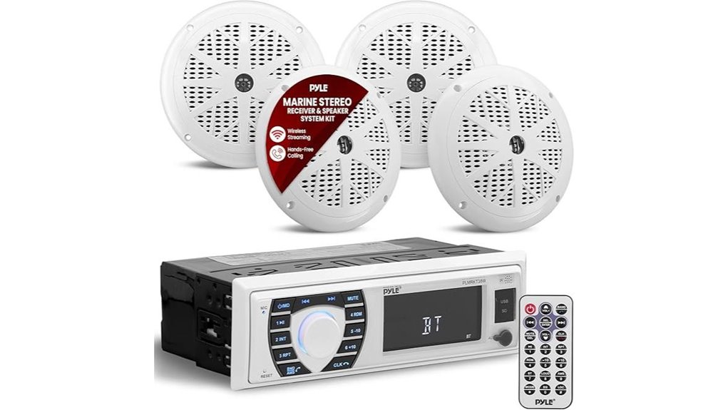 pyle 12v din bluetooth set