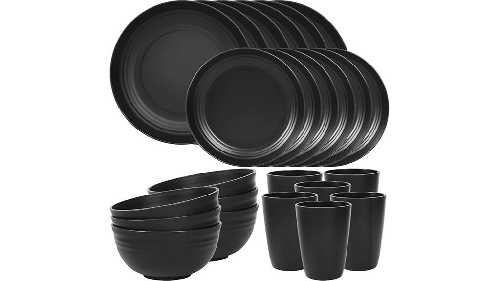 quatish 24 piece unbreakable set