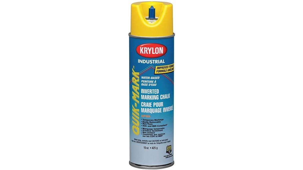 quik mark inverted yellow chalk