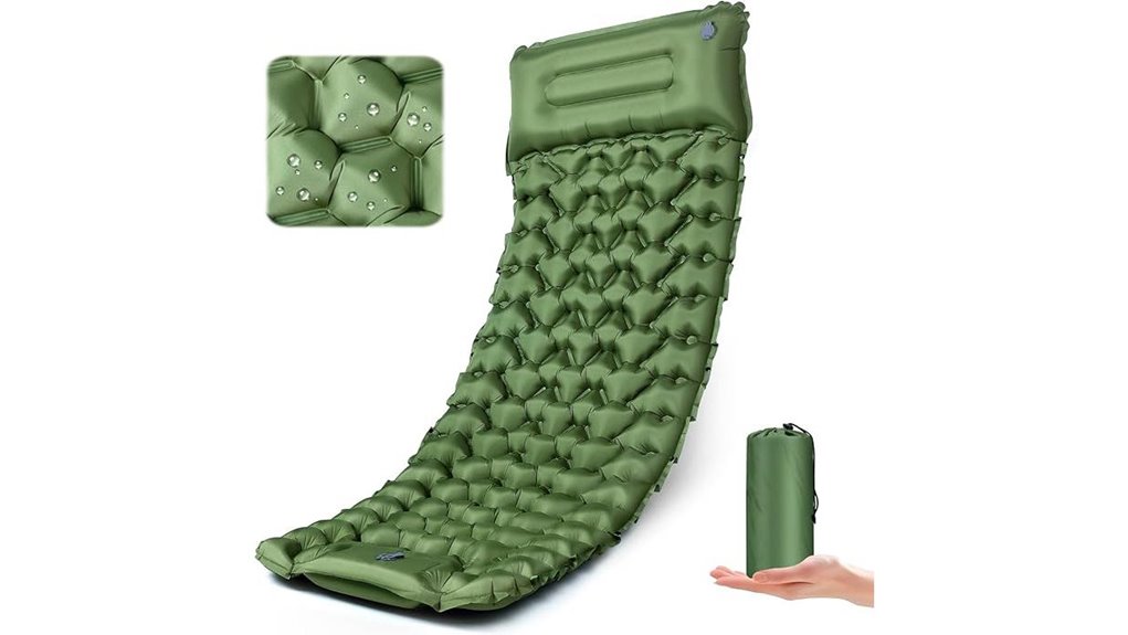 rapid deflating ultralight cushion pad