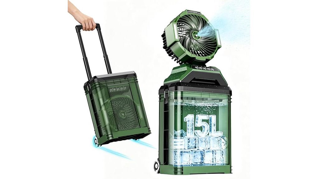 rechargeable 4 speed 4 gallon fan