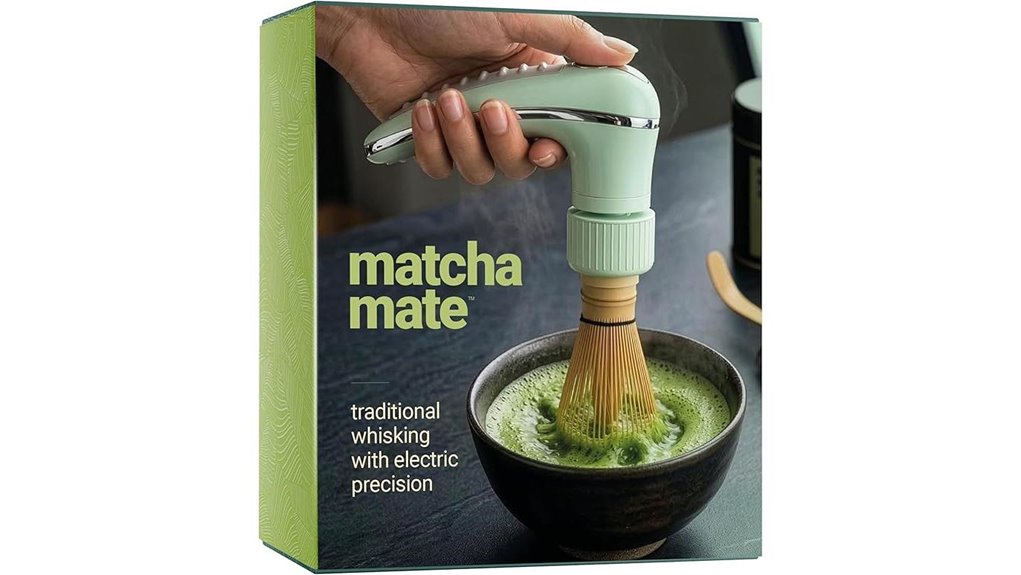 rechargeable bamboo matcha frother