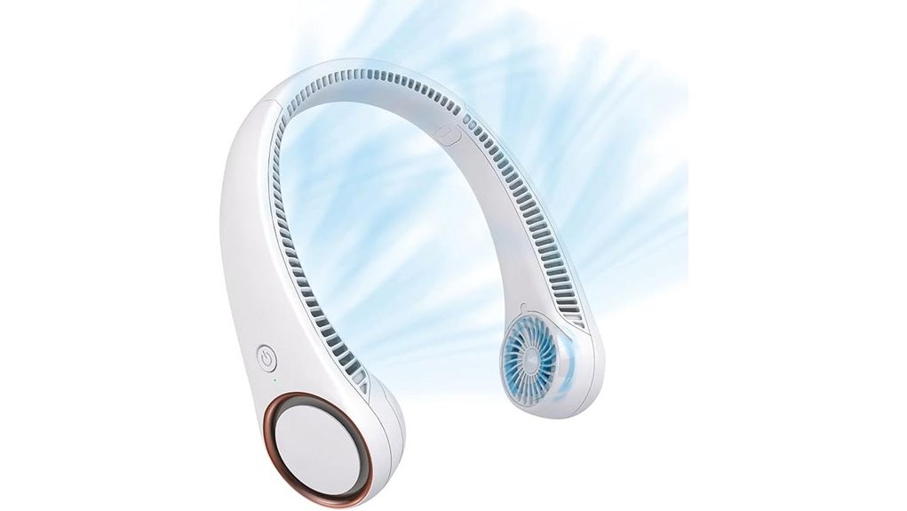 rechargeable bladeless neck fan