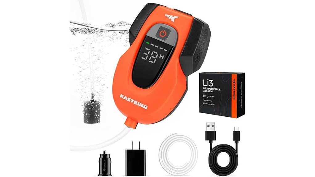 rechargeable live bait aerator