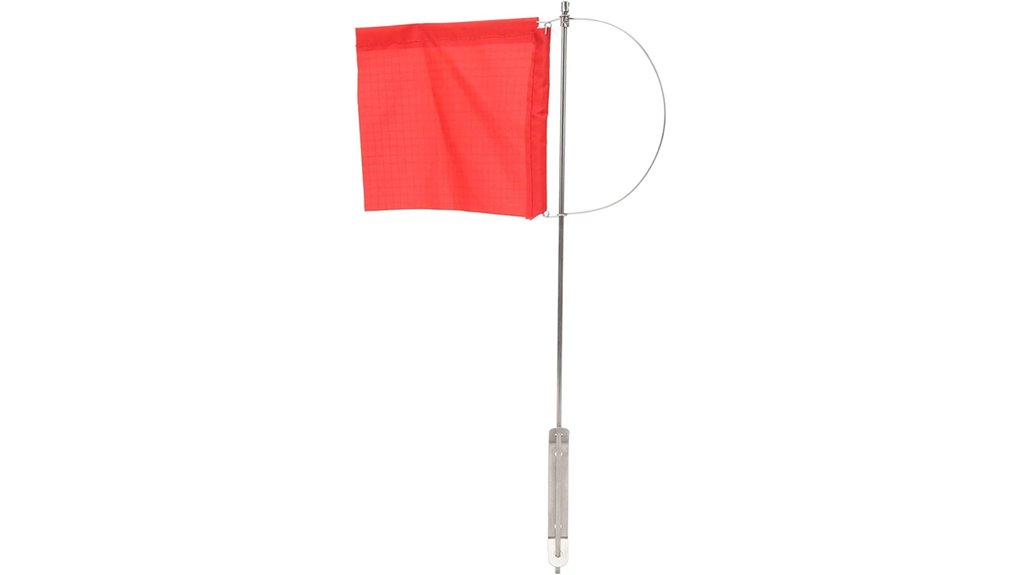 red aramox steel flag