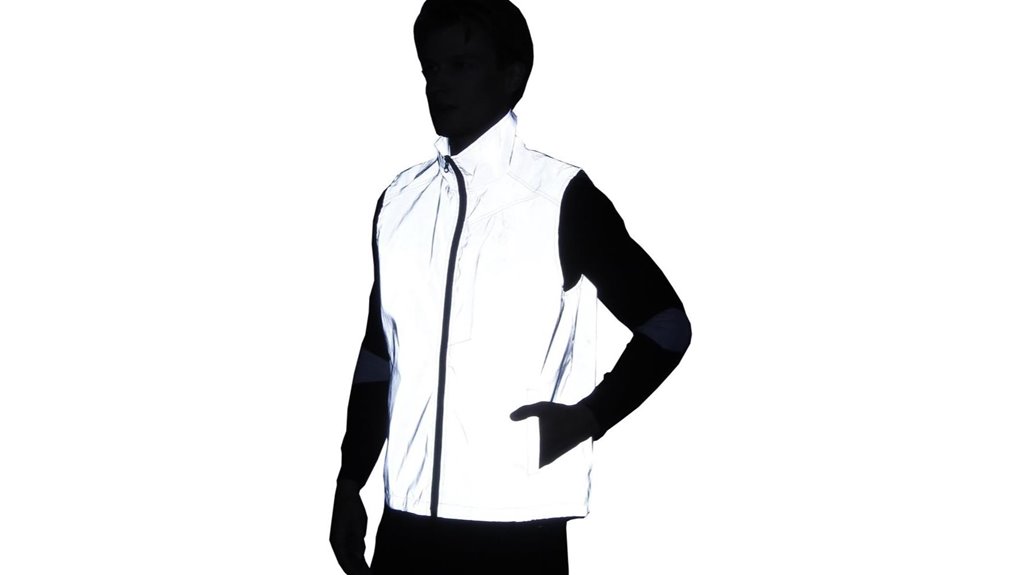 reflective hooded windbreaker jacket