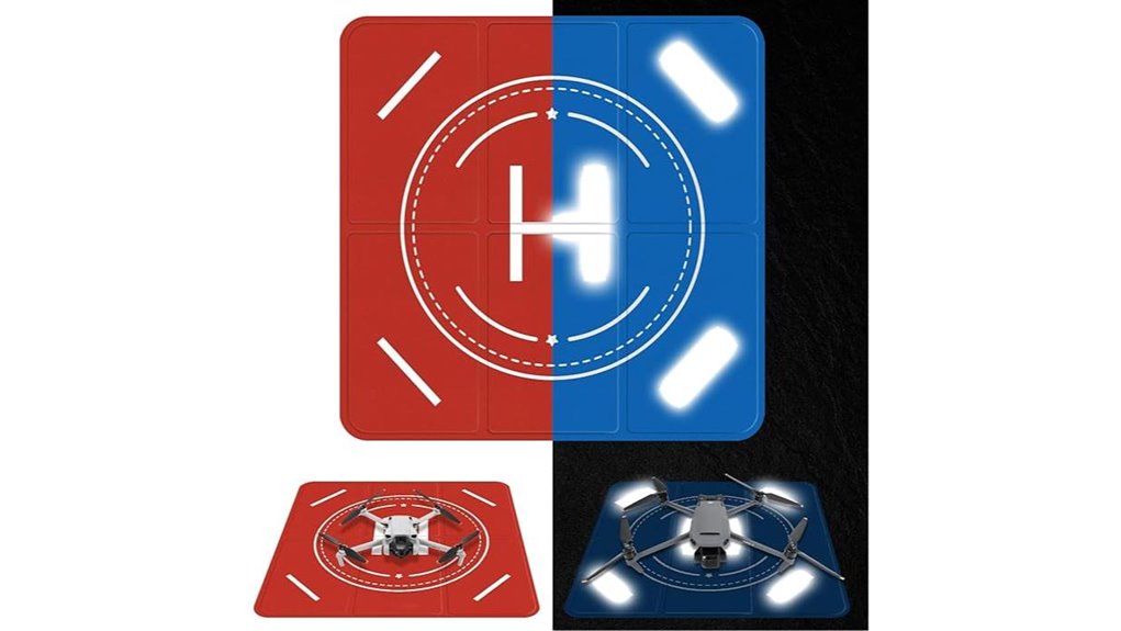 reflective night landing pad