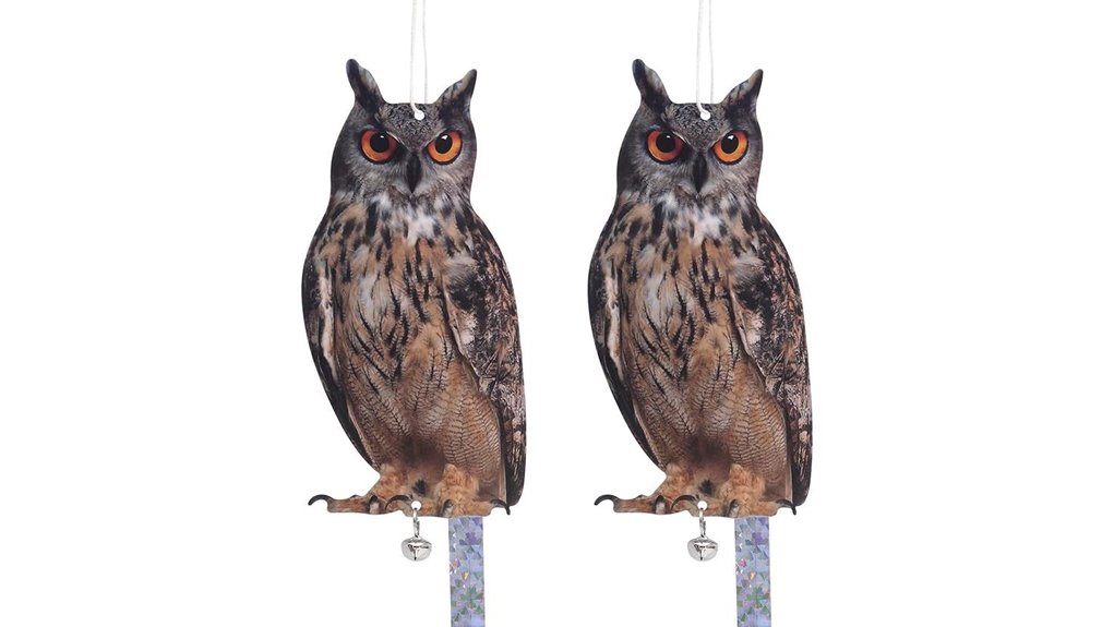 reflective owl garden scarers