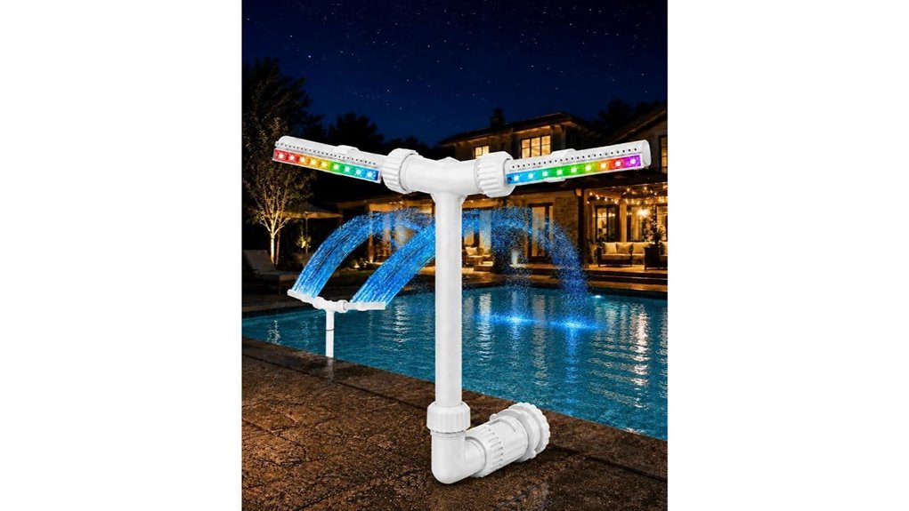 remote solar led fountain