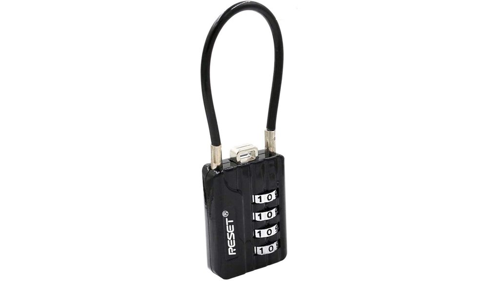 reset 200 4 digit black lock