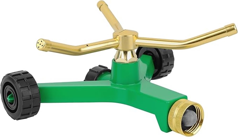 restmo triple armed metal sprinkler