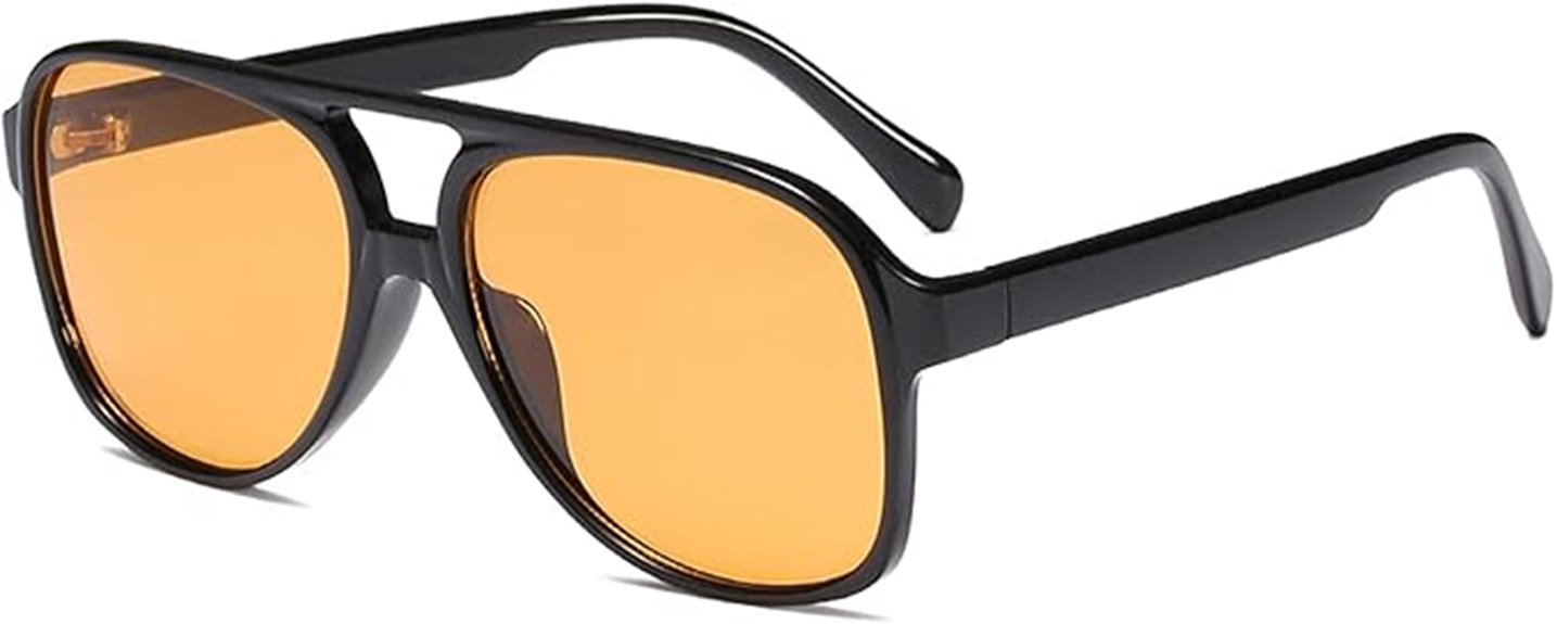 retro 70s aviator sunglasses