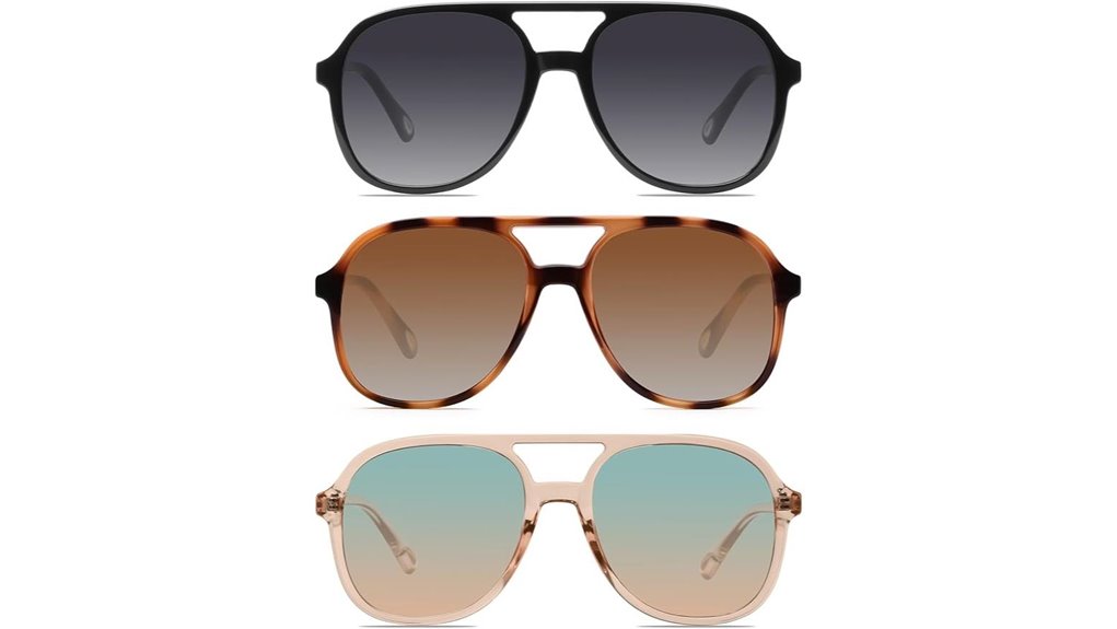 retro 70s aviator sunglasses