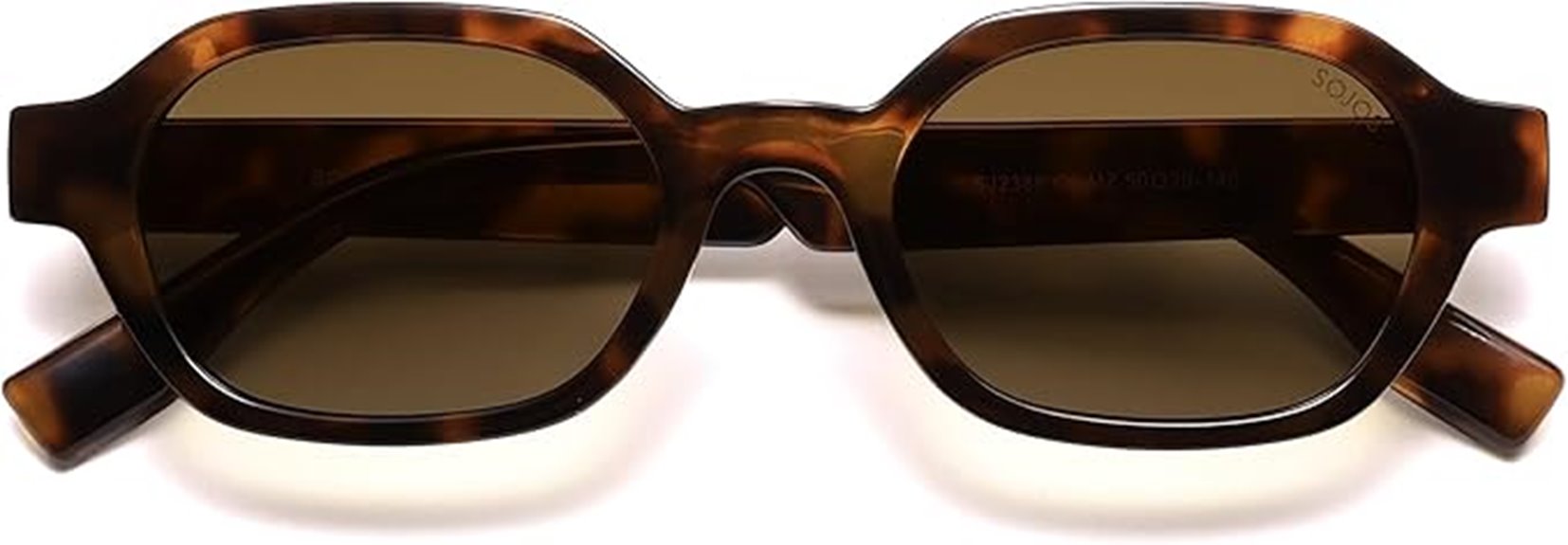 retro polarized hexagon sunglasses