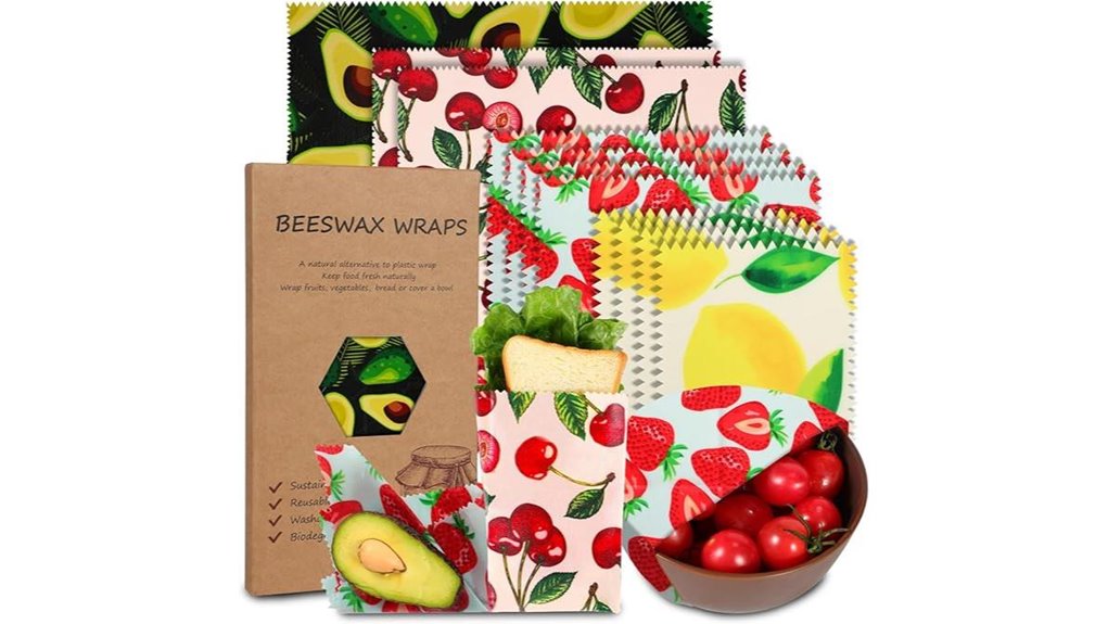 reusable 11 pack beeswax wraps