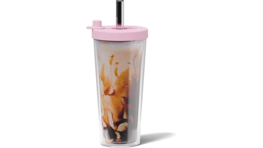 reusable 17oz bubble pink