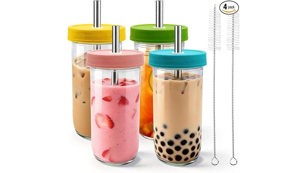 reusable 22oz boba jars
