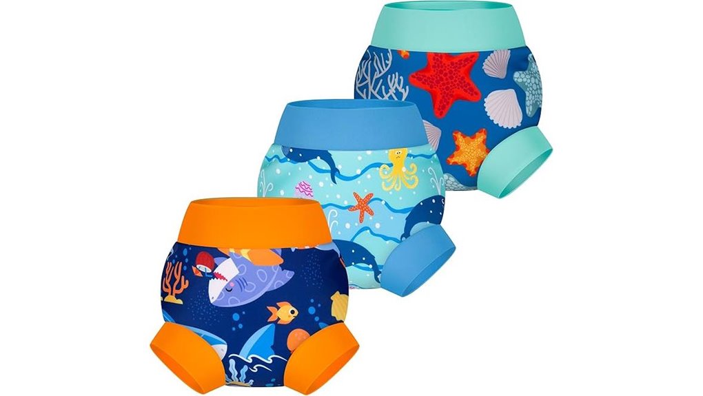 reusable 3 pack swim diapers