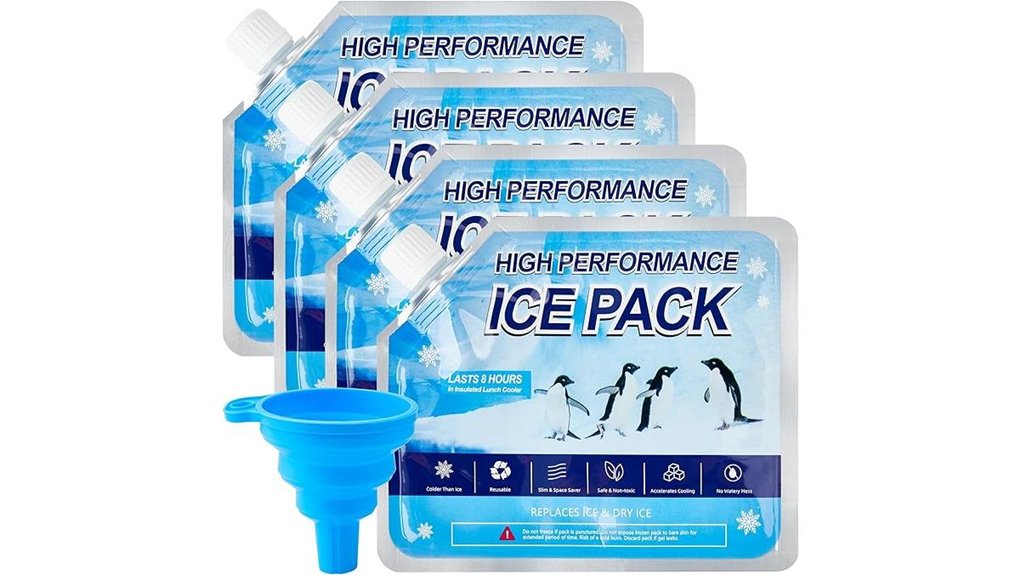 reusable 4 pack ice packs
