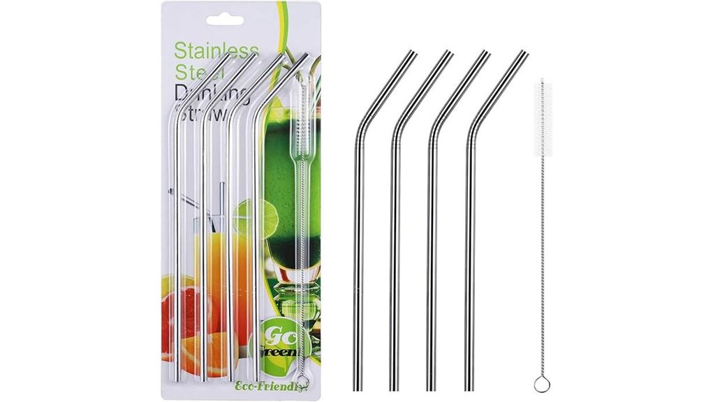 reusable 8 5 inch stainless straws