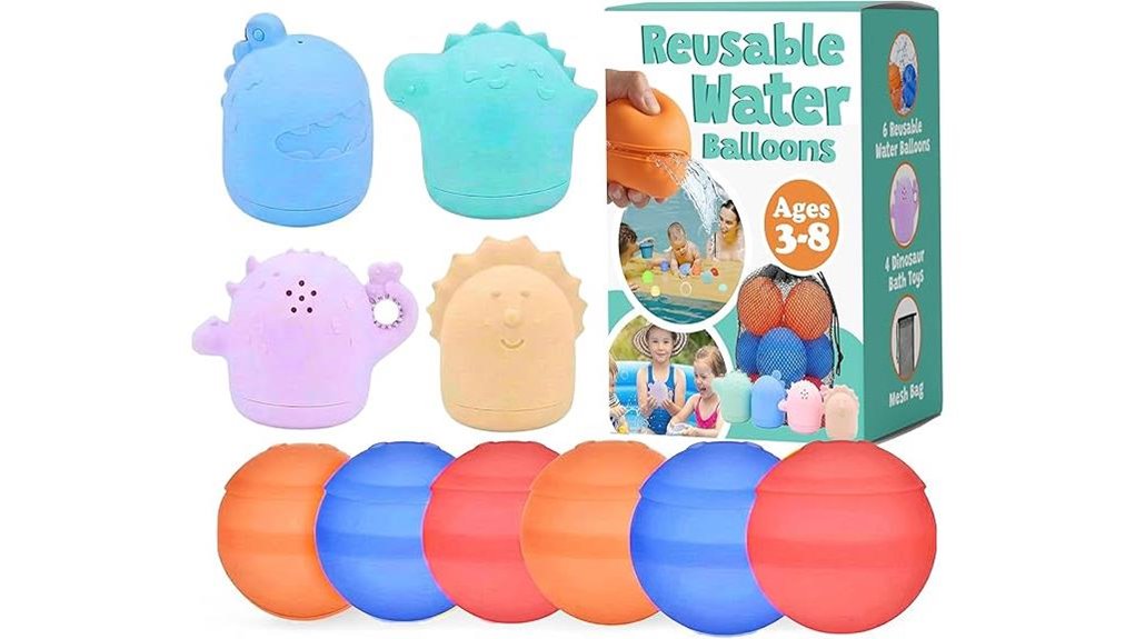 reusable dino water balloons
