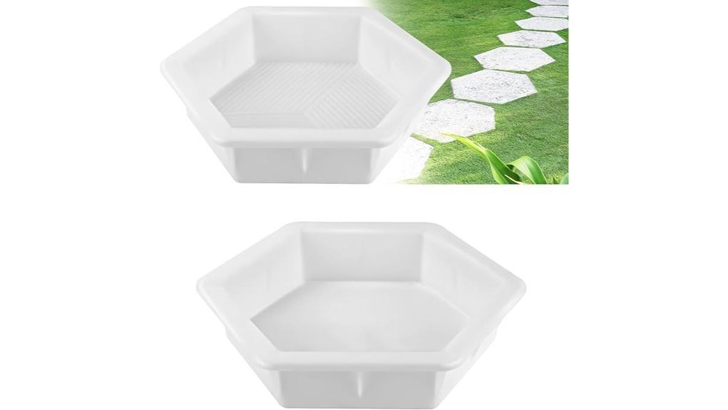 reusable hexagonal concrete mold