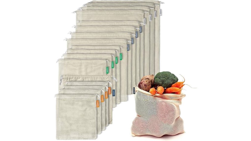 reusable organic cotton mesh