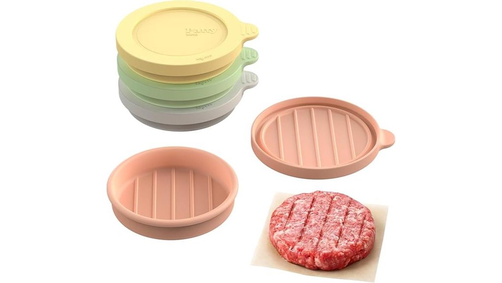 reusable silicone burger set