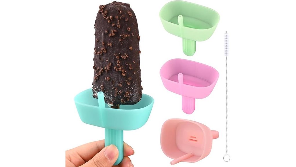 reusable silicone popsicle holders
