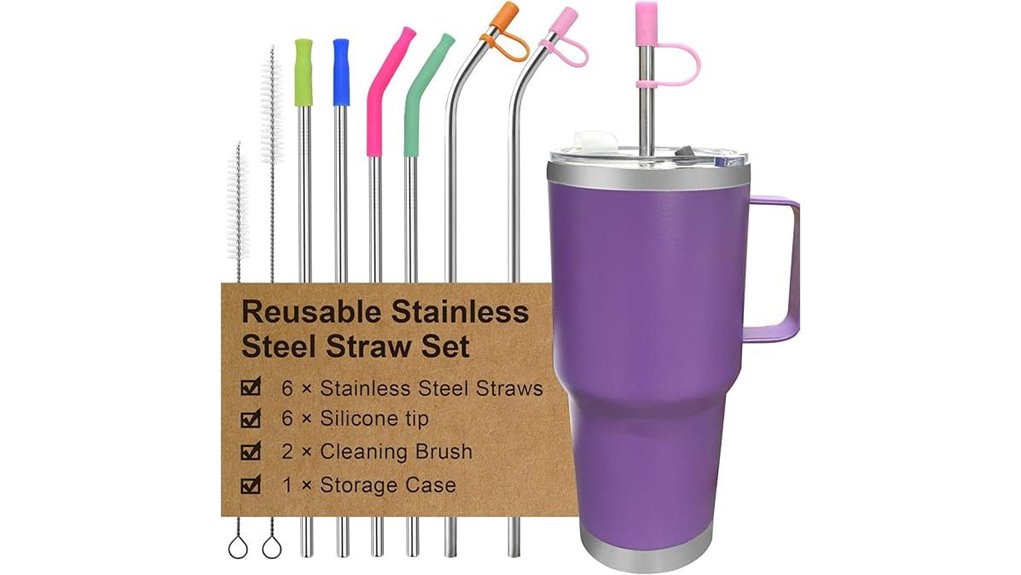reusable steel straw accessories
