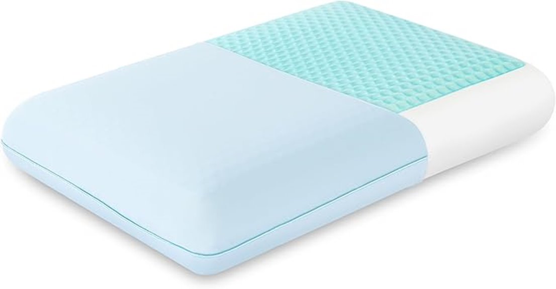 reversible blue cooling pillow