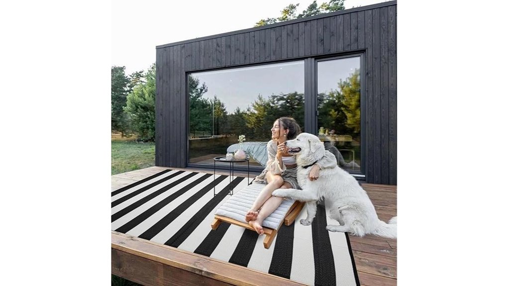 reversible outdoor waterproof rug