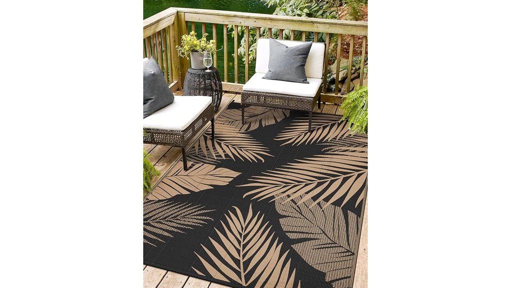 reversible waterproof straw rug