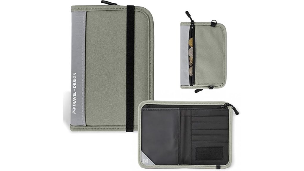 rfid passport wallet adjustable