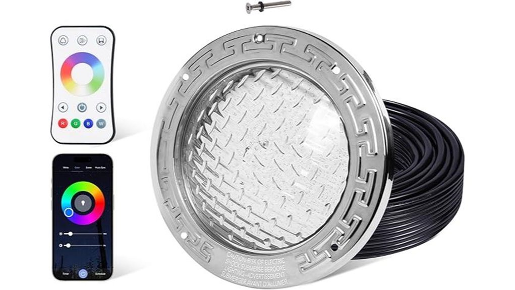 rgbw pool remote lighting