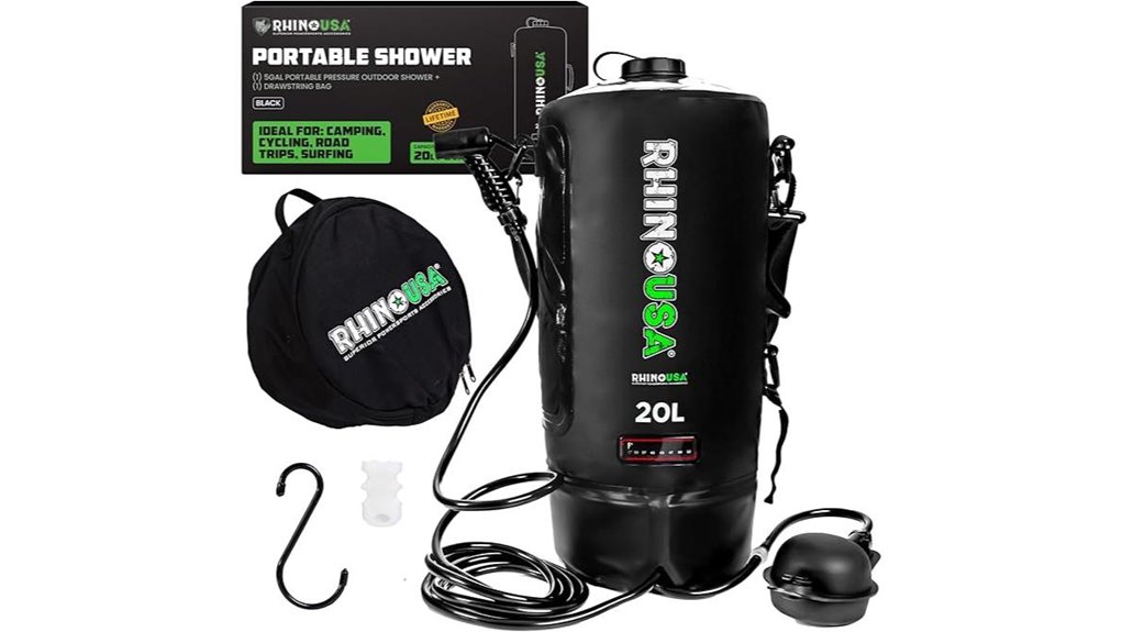 rhino solar 5 gallon shower