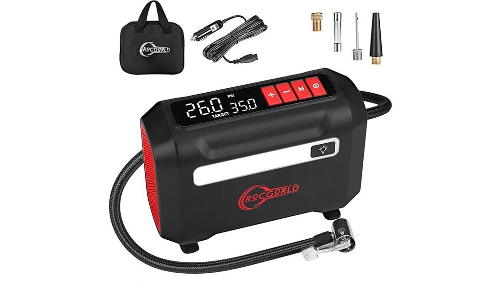 rocgorld 12v digital inflator