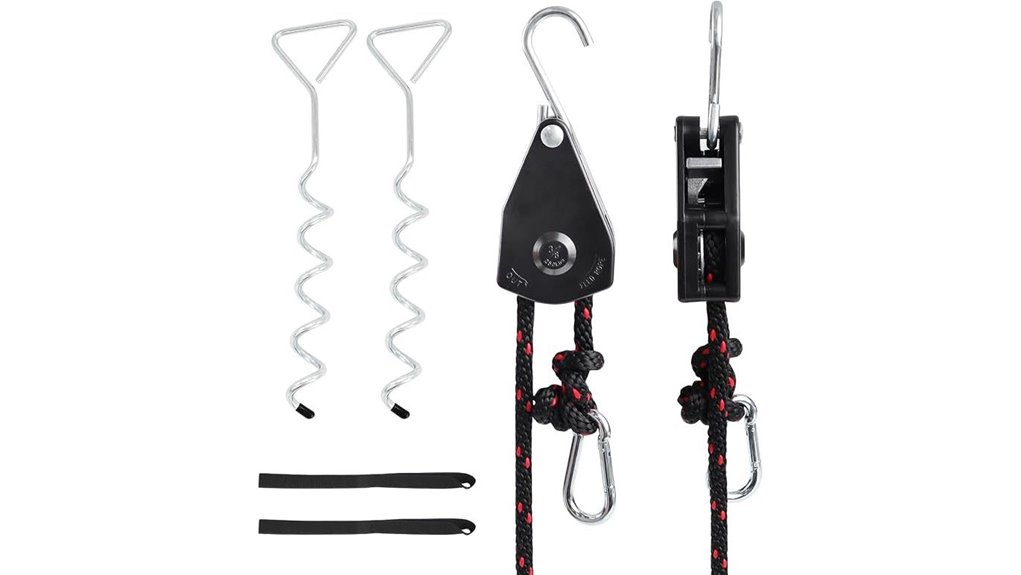 rope ratchet awning kit