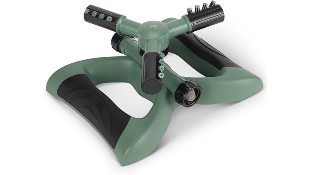 rotating adjustable 1500 sqft sprinkler