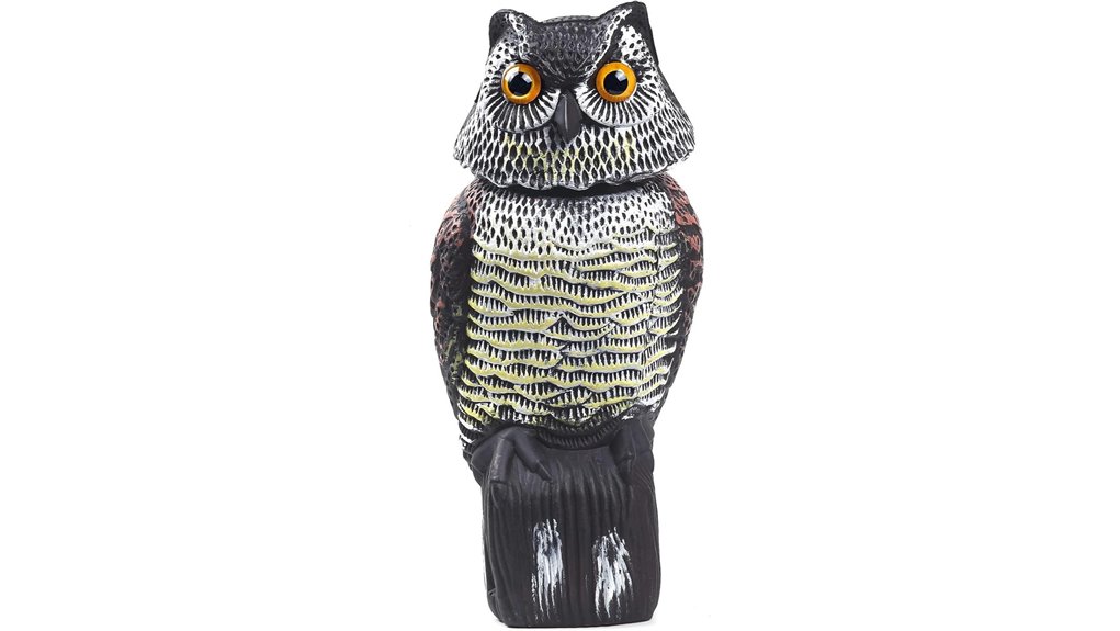 rotating owl bird deterrents