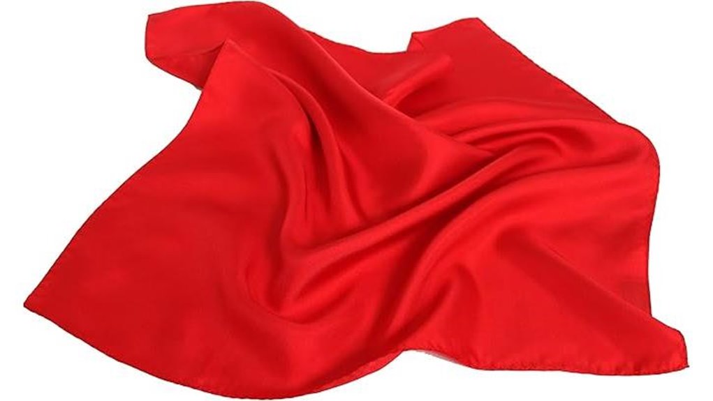 royal red silk pocket