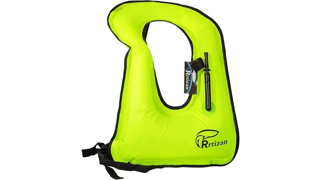 rrtizan inflatable snorkel vest