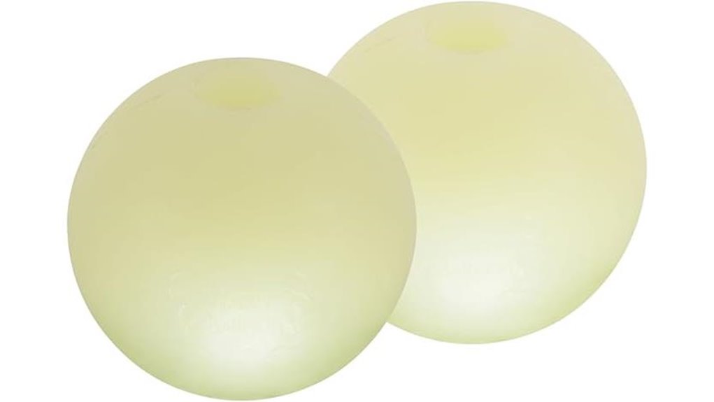 rubber glow in dark fetch balls