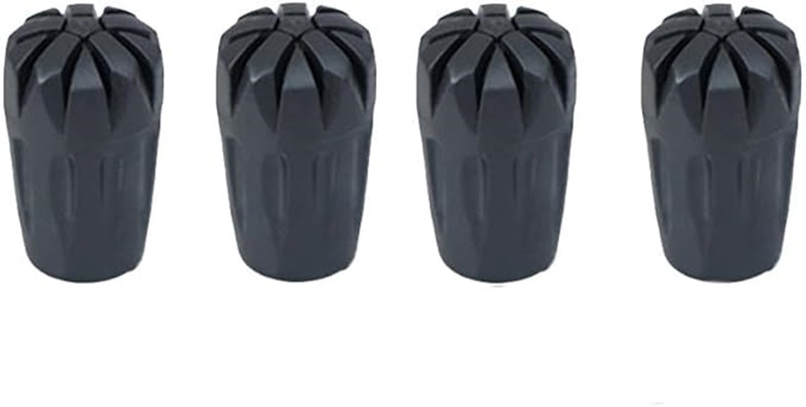 rubber walking stick 4 pack