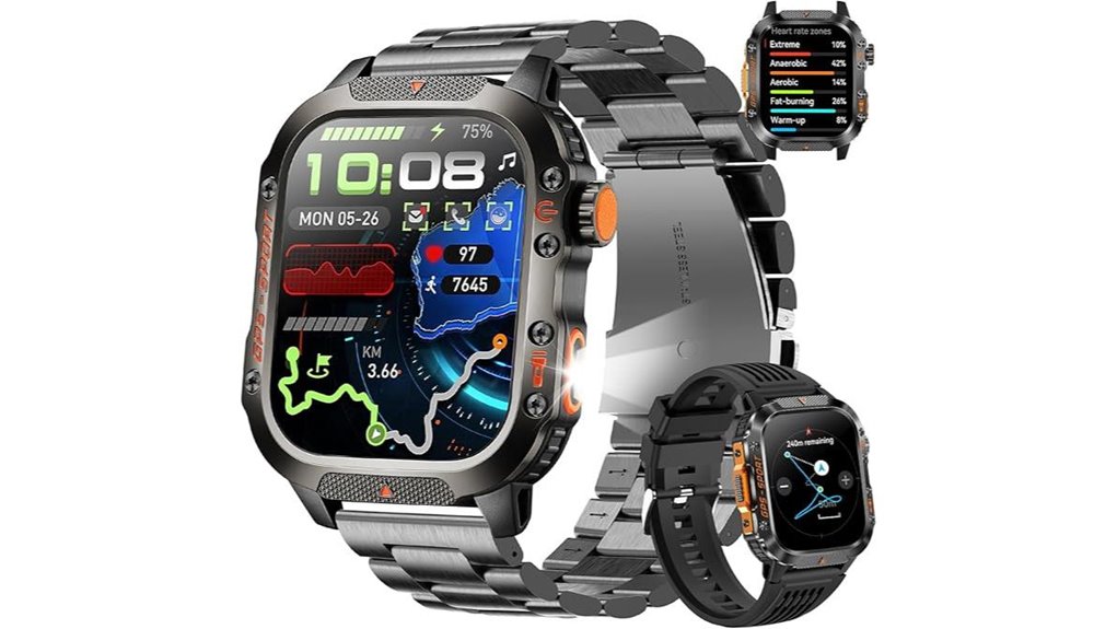 rugged gps military smartwatch