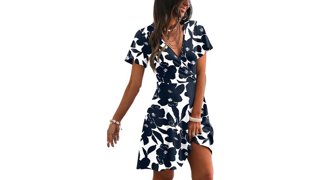 rumia v neck wrap dress