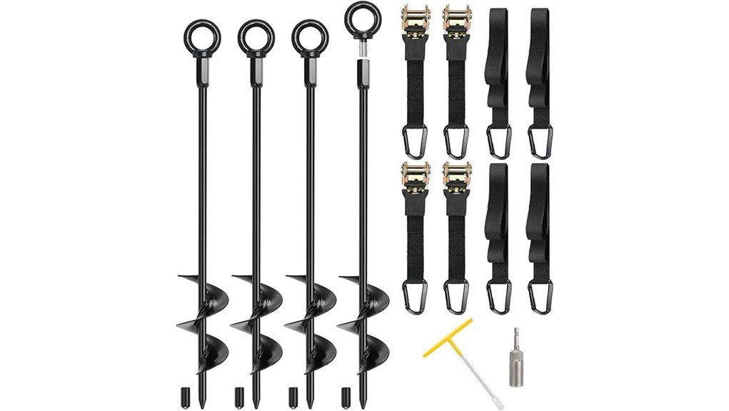 rv ratchet trampoline anchors