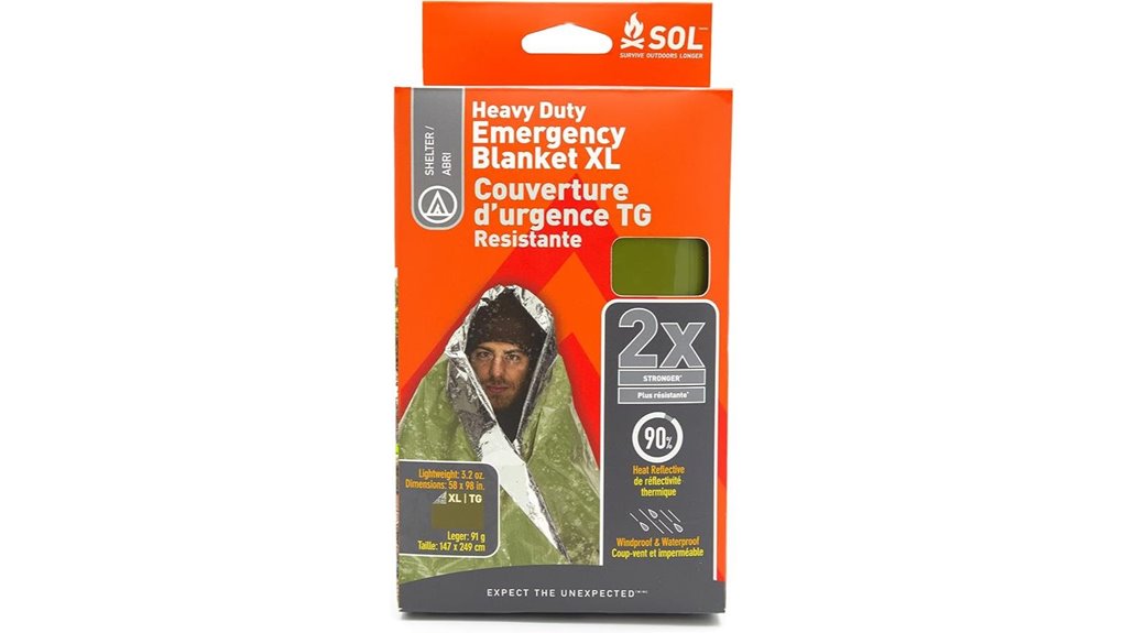 s o l heavy duty reflective blanket